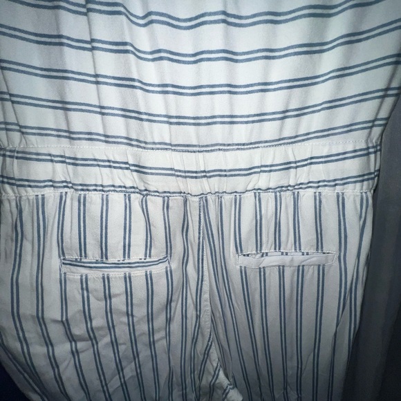 Stripped, strapless romper. - Picture 2 of 4